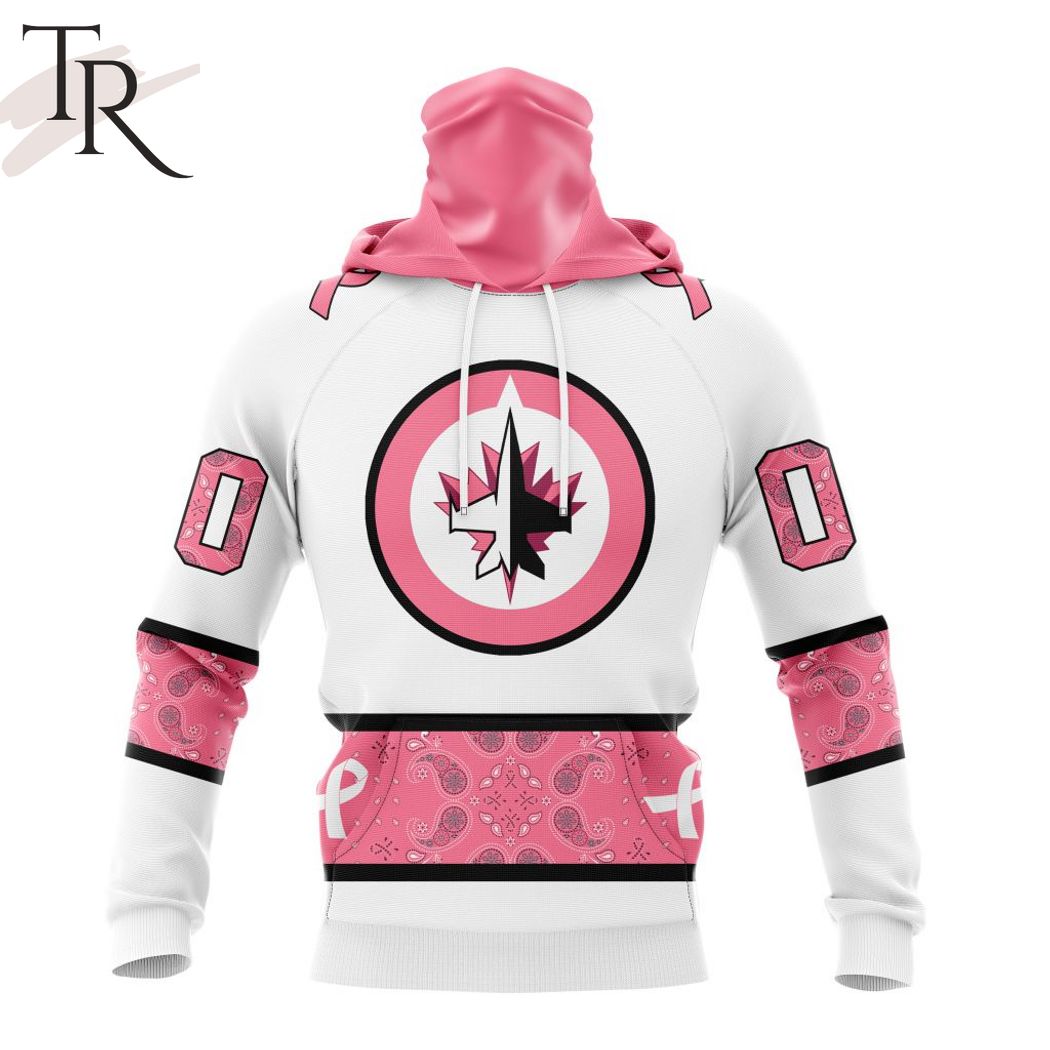 New 2025 NEW] Personalized NHL Winnipeg Jets In Classic Style With Paisley! IN OCTOBER WE WEAR PINK BREAST CANCER Custom Hoodie - Image 4